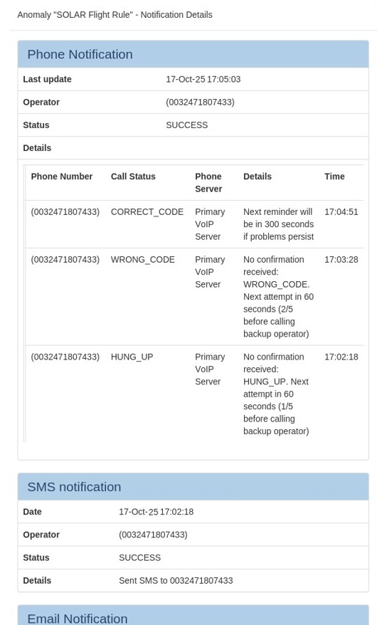 Mission alert and notification system